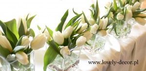 dekoracje weselne tulipany Sanok Krosno    